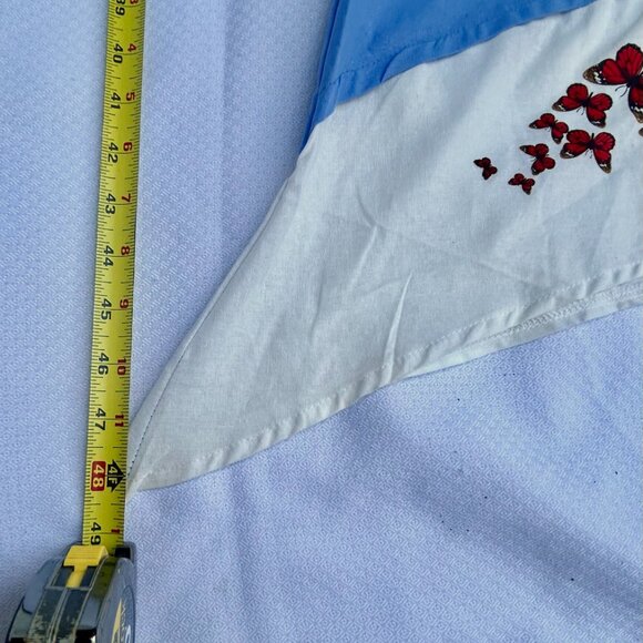 Butterflies in Blue Maxi Dress XL - Picture 4 of 5